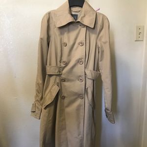Women AX Armani Exchange Tan Trench Coat